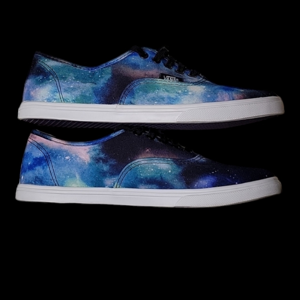 Vans Galaxy Shoes, Men's Size 6, Women's Size 7, Blue Turquoise Purple, Unisex - Picture 3 of 8